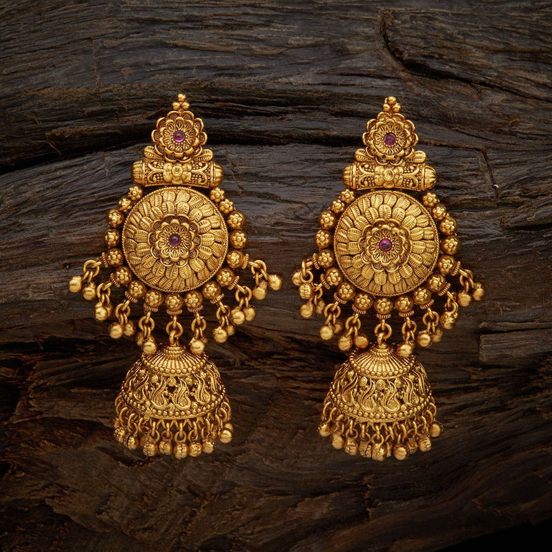 Buy 22k Yellow Gold Jhumka Earrings , Handmade Vintage Pure Traditional  Indian WEDDING Dangle Earrings Dangle Stud Jewelry, Online in India - Etsy  | Gold jhumka earrings, Gold earrings with price, Gold earrings models