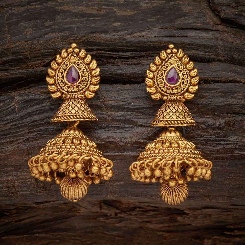 Tips To Buy Antique Gold Jhumki Earrings! – Steorra Jewels