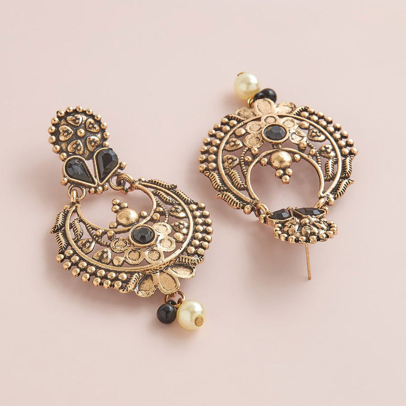 Buy HeerHouse Of Jewellery Nakshatra Kaanpphool Long Earrings Online  Aza  Fashions